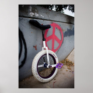 Póster Unicycle for Peace