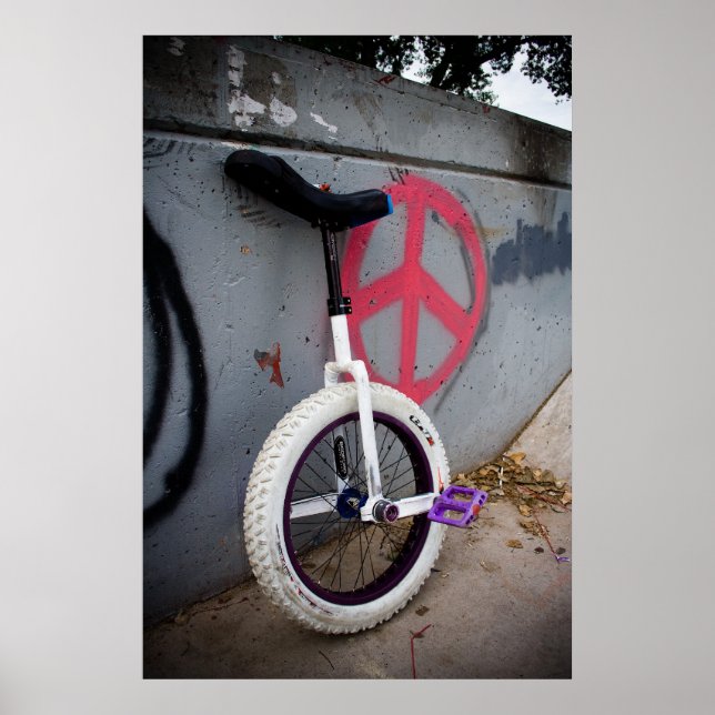 Póster Unicycle for Peace (Frente)