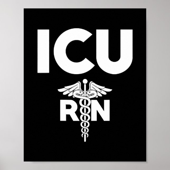 Póster Unidad de Cuidados Intensivos de Enfermeras Regist (Frente)