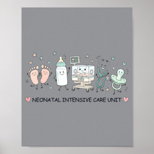 Póster Unidad de Cuidados Intensivos Neonatales Enfermera