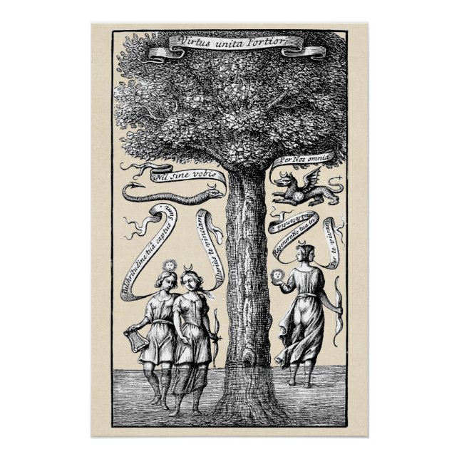 Póster Unidos de opositores alquímicos por unión (Anverso)