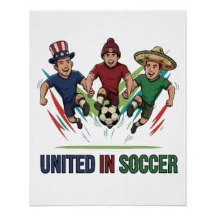 Póster Unidos en Futbolistas Internacionales