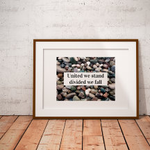 Unidos estamos divididos y caemos proverbio