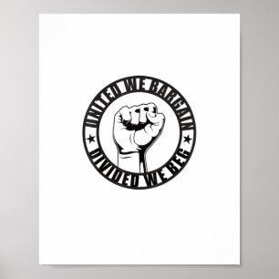 Póster Unidos, ganamos, divididos, rogamos a la Unión de 