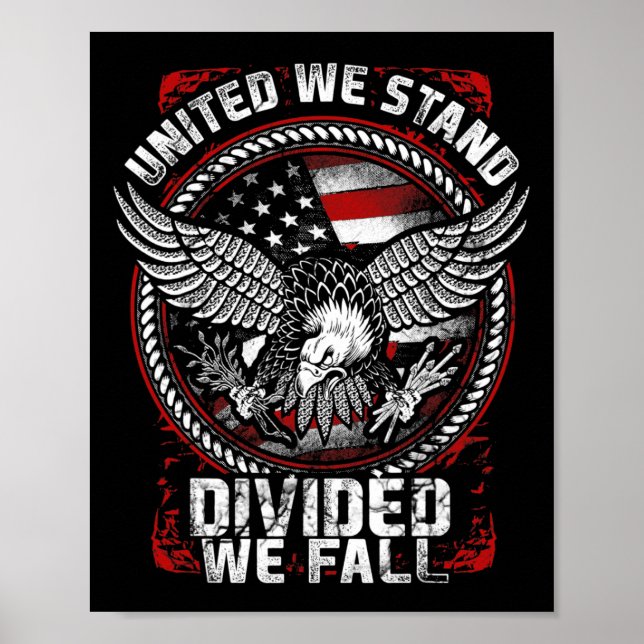 Póster Unidos nos separamos caemos - Vetera patriótica (Frente)