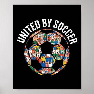 Póster Unidos Por El Fútbol Fan Multicultural _3