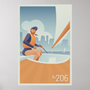 Póster Unión del Lago de Navegación, Seattle