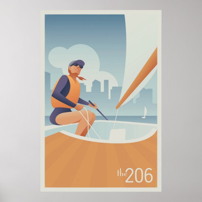 Póster Unión del Lago de Navegación, Seattle (Frente)