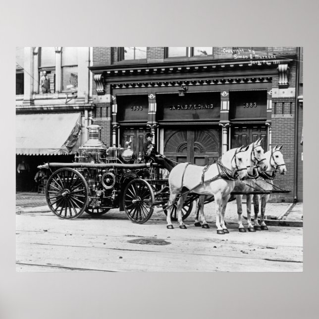 Póster Union Engine No. 3: 1911 (Frente)