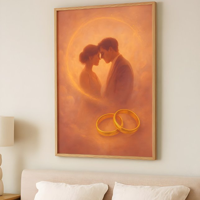 Póster Unión Eterna – Diseño Abstracto de Romance Cósmico (Subido por el creador)