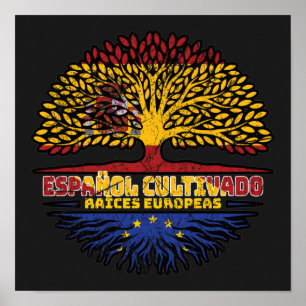 Póster Unión Europea Europa España España Rodamientos de 