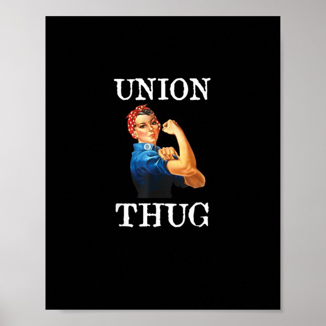 Póster Unión Fuerte Y Solidaria Y Matón De Unión (Frente)