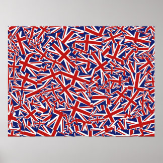 Póster Union Jack Collage