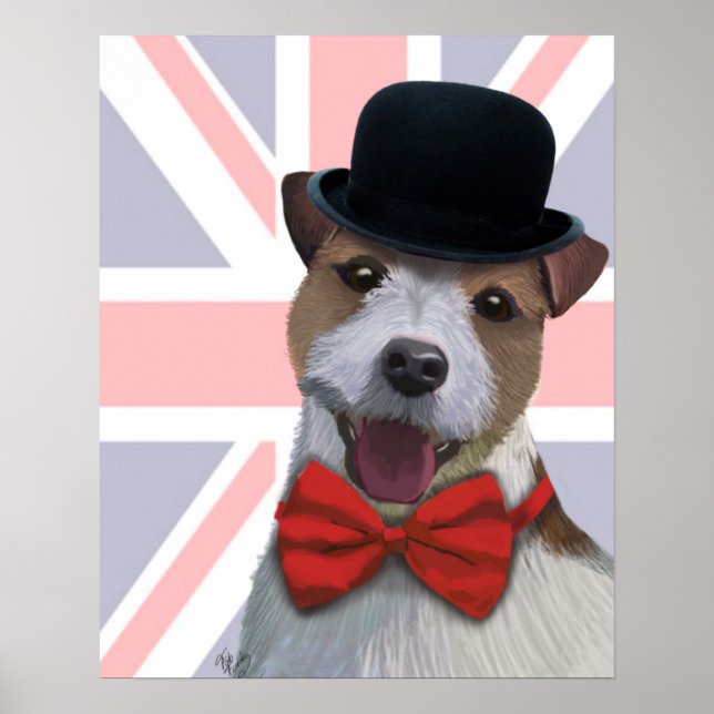 Póster Union Jack Jack Russell (Frente)
