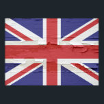 Póster Union Jack Weathered<br><div class="desc">Bandera del Reino Unido con pinta de pintura de época rota</div>