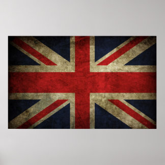 Póster Union Jack - Worn