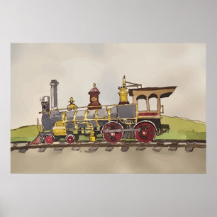Póster Union Pacific No. 119 en Promontory Summit