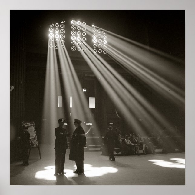 Póster Union Station Chicago, 1943. Vintage Photo (Frente)