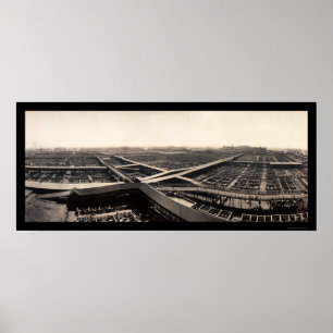 Póster Union Stockyards Photo 1907