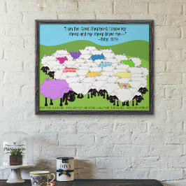 Póster Unique Sheep Good Shepherd
