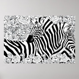 Póster Unique Zebras