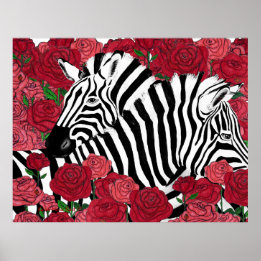 Póster Unique Zebras