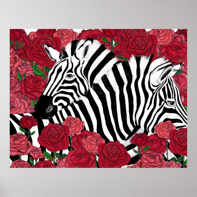 Póster Unique Zebras (Frente)