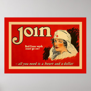 Póster Unirse a ~ Enfermera de época WW1