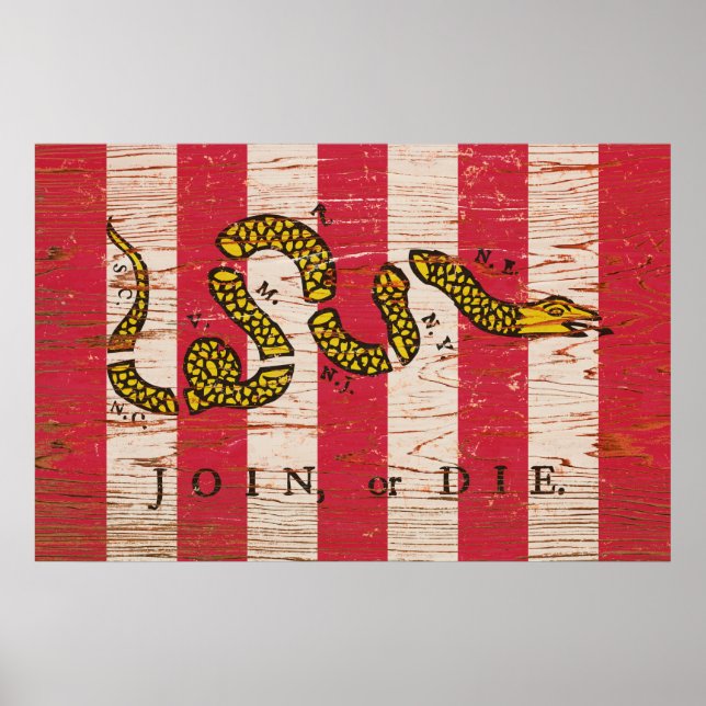 Póster Unirse o morir imprimir (Frente)