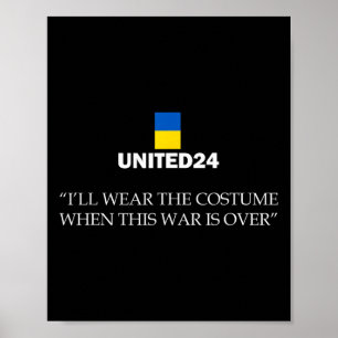 Póster United24 Ucrania Me Pondré El Traje Cuando Esto T