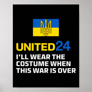 Póster United24 Ucrania Me Pondré El Traje Cuando La Gu