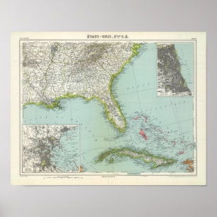 Póster United States and Bahamas