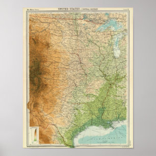 Póster United States central section