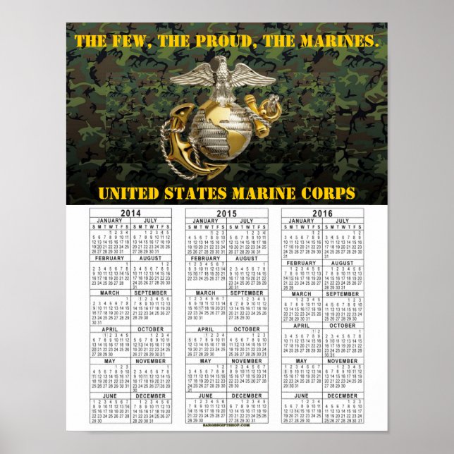 PÓSTER UNITED STATES MARINES (Frente)