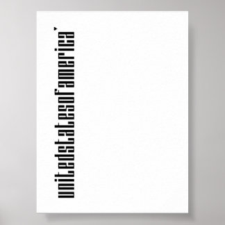 Póster United States of America - minimalistic typography