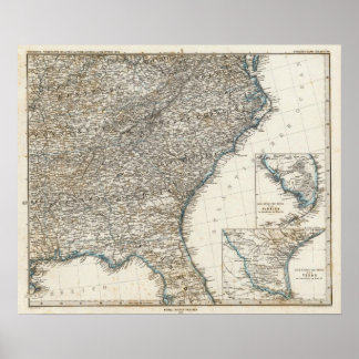 Póster United States of America Southern States