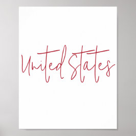 Póster United States of America Souvenir Gift