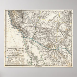 Póster United States of America West