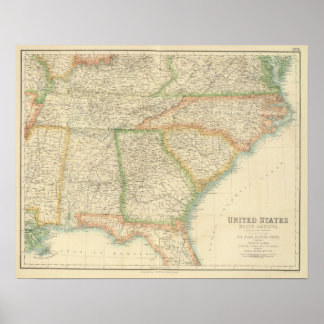 Póster United States South Eastern States