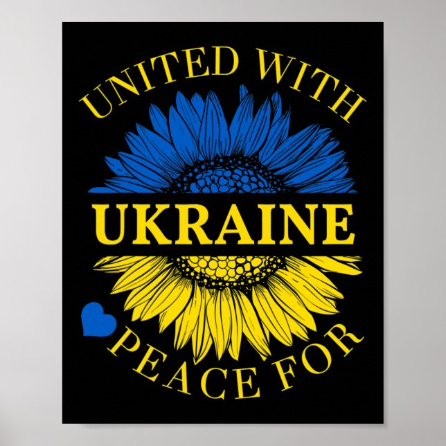 Póster United With Ukraine Shirt  (Frente)