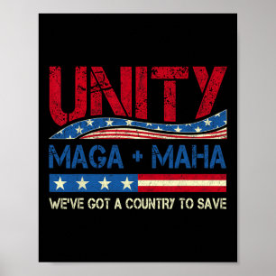 Póster Unity Maha Tenemos un país para salvar la fiebre n