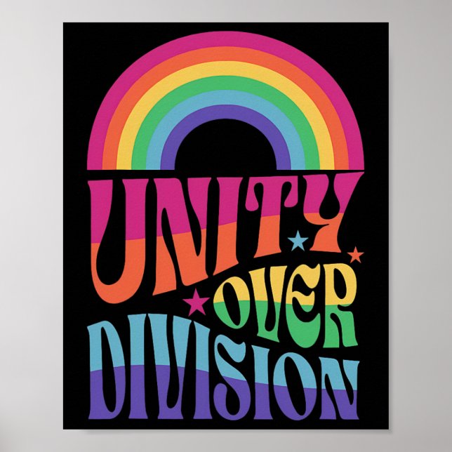 Póster Unity Over Division Harris Wheimer 2024 (Frente)
