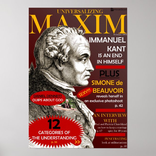 Póster Universalizar la máxima (Frente)