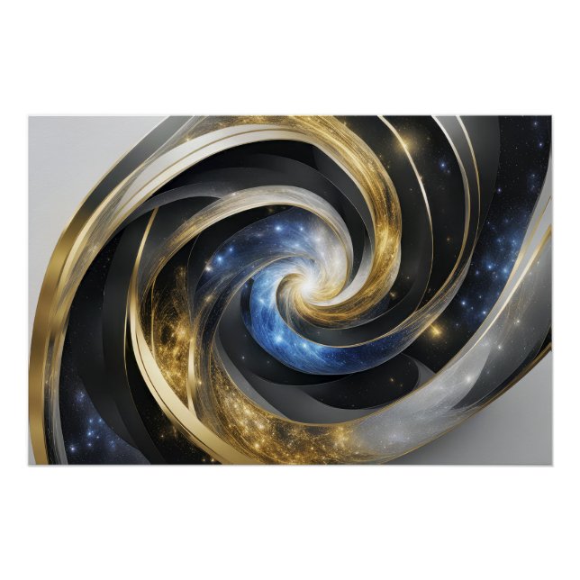 Póster Universe in an Abstract Spiral (Anverso)