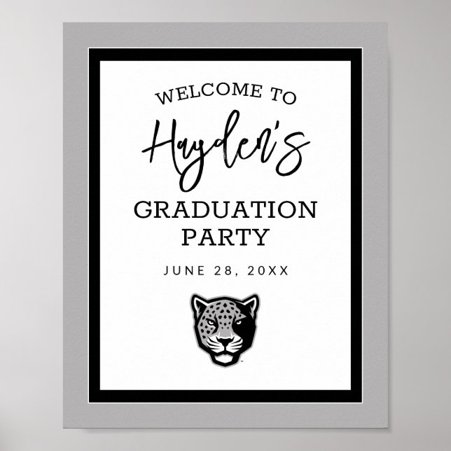 Póster Universidad A&M de Texas-San Antonio | Jaguares (Frente)