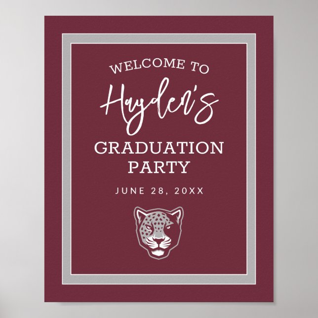 Póster Universidad A&M de Texas-San Antonio | Jaguares (Frente)