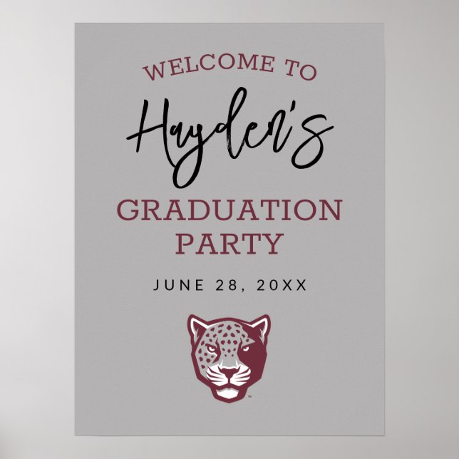 Póster Universidad A&M de Texas-San Antonio | Jaguares (Frente)