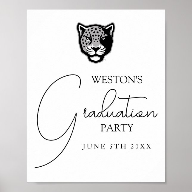 Póster Universidad A&M de Texas-San Antonio | Jaguares (Frente)