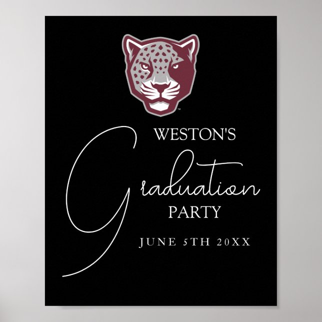 Póster Universidad A&M de Texas-San Antonio | Jaguares (Frente)