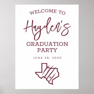 Póster Universidad A&M de Texas-San Antonio Logo estata